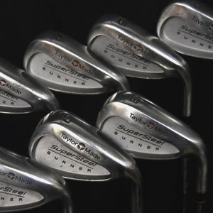 TAYLOR MADE SUPER STEEL IRON SET (7) FLEX:REGULAR LENGTH: (5) 38 IN RIGHT HANDED