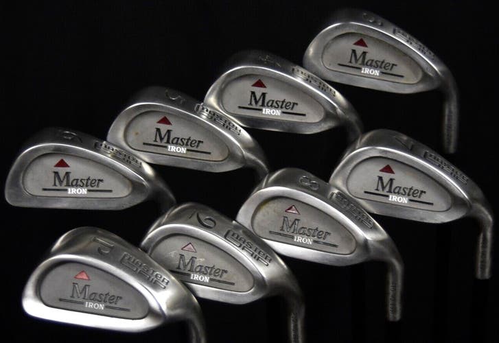MASTER GRIP MASTER IRON SET (8) FLEX:REGULAR LENGTH: (5) 38 IN RIGHT HANDED
