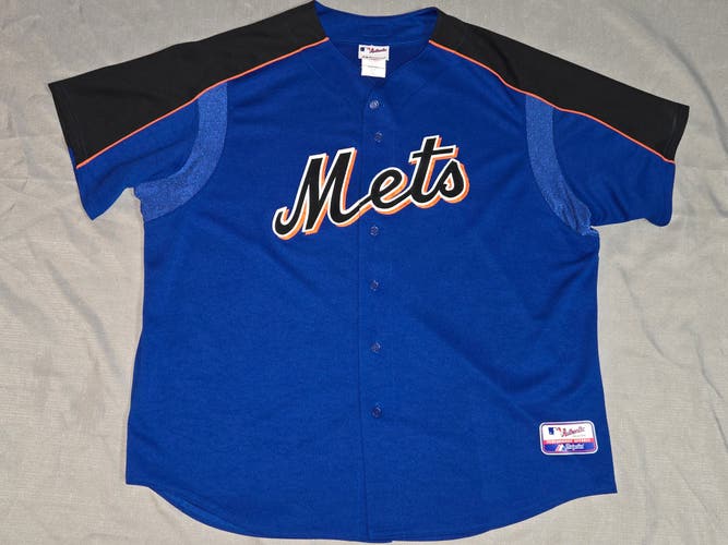 New York Mets Majestic Blue BP Replica Jersey XXL