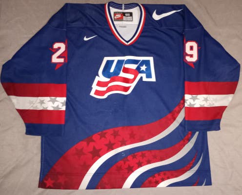 USA Hockey 1996 Game Worn Nike Jersey Size 56