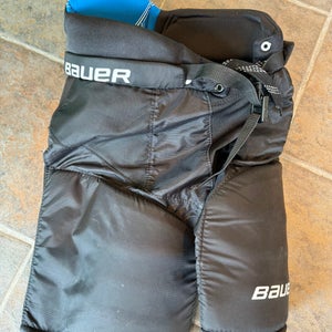 Black Used Junior Medium Bauer MS-1 Hockey Pants