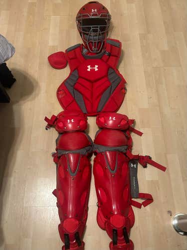 Used Under Armour Catcher's Set