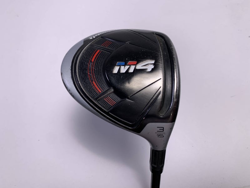 Taylormade M4 3 Fairway Wood 15* Fujikura Atmos 5R Regular RH Oversize Grip