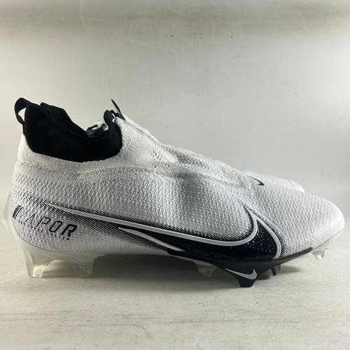 Nike Vapor Edge Elite 360 Flyknit Football Cleats White Size 12 Wide CV6317-100