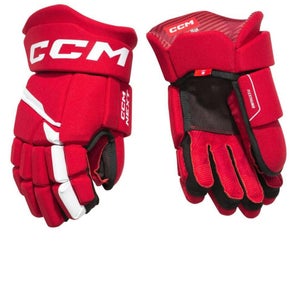 New Next Hockey Gloves Jr Rd Wh 12"