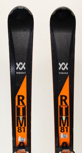 Used 2019 Volkl RTM 81 Skis With Bindings, Size: 156 (241087)