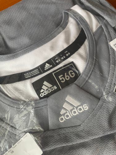 New Adidas Goalie Cut Practice Jersey 56 Grey