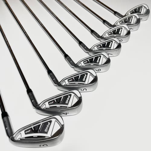 Ping i20 Silver Dot Iron Set 3-9, PW Right Handed Stiff Flex Steel Shafts