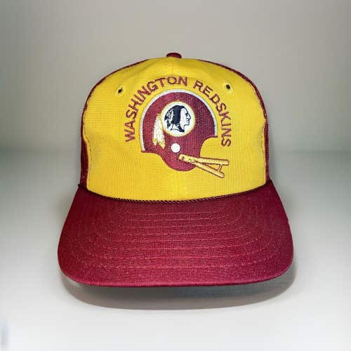 Vintage 1980s Washington Redskins Mesh Trucker Snapback Hat Cap Rare NFL