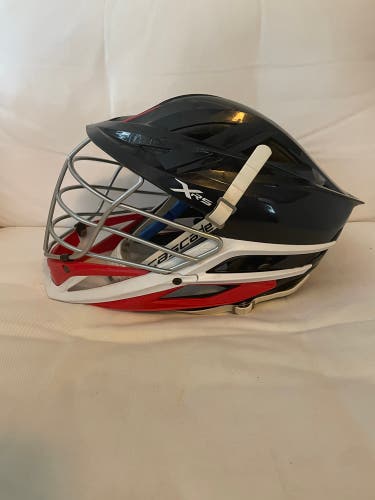 Cascade XRS Lacrosse Helmet - Navy Blue with Chrome Facemask (Retail: $319)