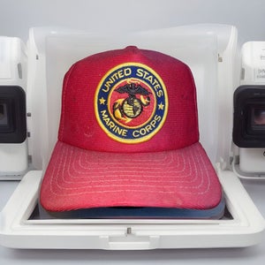 Vintage USMC United States Marines Corps Patch Snapback Hat Cap