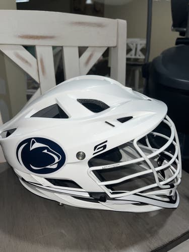 Penn State Lacrosse Game Worn: Whiteout Themed Maverik S Helmet