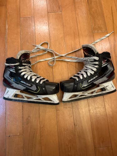 Used Senior Bauer Regular Width 9 Vapor 2X Pro Hockey Goalie Skates