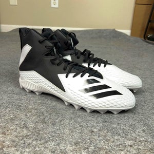 Adidas Mens Football Cleat 15 White Black Lacrosse Freak High Sports Pair Logo