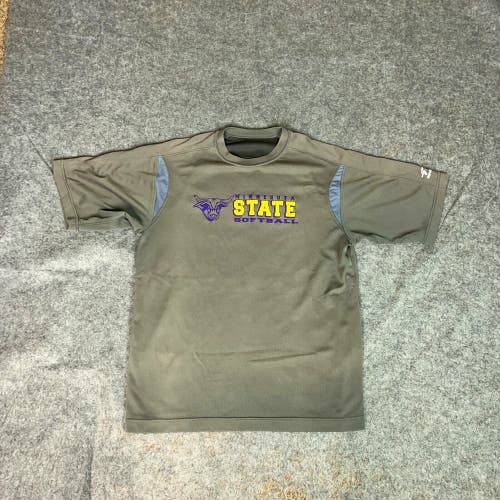 Minnesota State Mavericks Mens Shirt Medium Gray Tee T Softball NCAA Sports C9