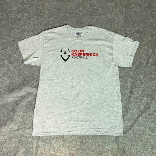 Colin Kaepernick Mens Shirt Large Gray Tee T San Francisco 49ers Football NFL