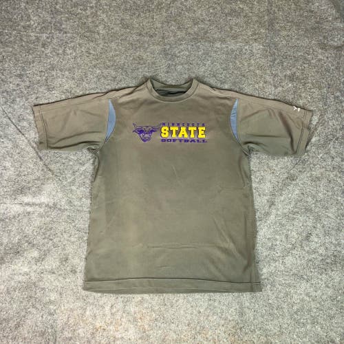 Minnesota State Mavericks Mens Shirt Medium Gray Tee T Softball NCAA Sports C3