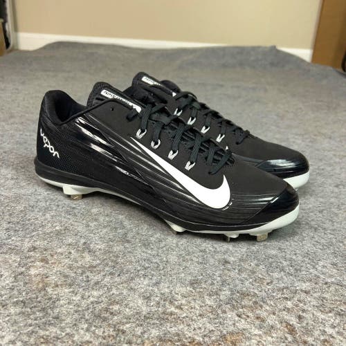 Nike Mens Baseball Cleats 14 Black White Metal MVP MCS Softball Sports Pair S3