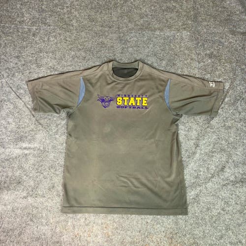 Minnesota State Mavericks Mens Shirt Medium Gray Tee T Softball NCAA Sports C2
