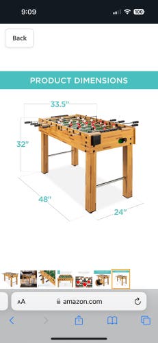 Foosball Table Box Unopened