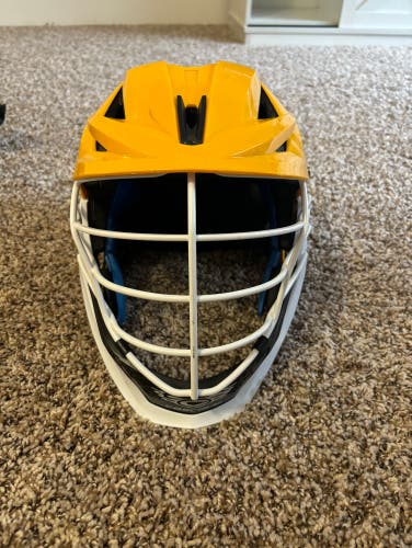 Yellow UMBC Team lacrosse Helmet