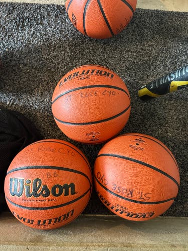 Set of 3 Wilson Evolution Women’s 28.5 Basketballs