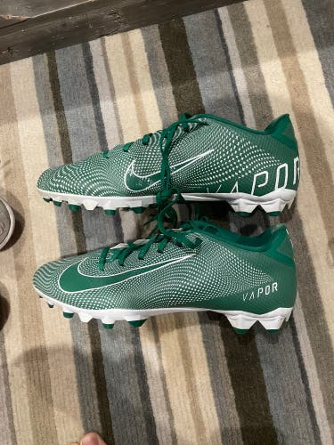 Used Green Nike Vapor Cleats Size 12