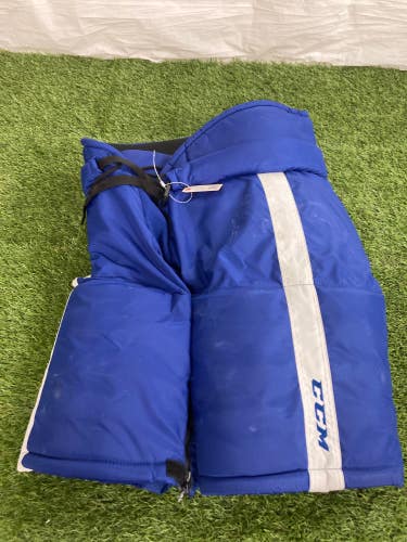 Blue Used Senior Large CCM HP70 Hockey Pants Pro Stock - Toronto Maple Leafs