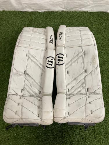 White Used 35" Senior Warrior Ritual GT2 Goalie Leg Pads