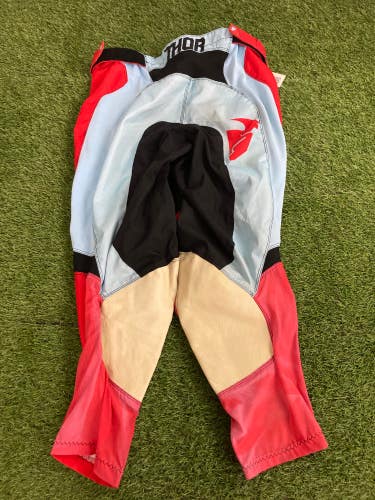 Thor Motocross Jersey/Pants Set, Blue/Red, Size 34/Medium - Great Condition!