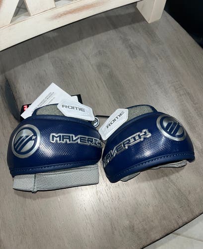 Penn State Lacrosse: New Navy - Medium/Large Maverik Rome Arm Pads