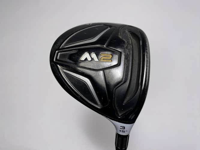 TaylorMade M2 3 Fairway Wood 15* Fujikura Vista Pro Stiff Mens RH Midsize Grip