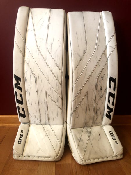 Used 34" CCM Axis 1.9 Goalie Leg Pads