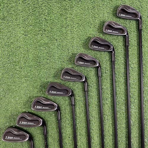 One Iron Golf Single Length Blackstone Iron Set 3-PW GW Graphite Regular 38.5”