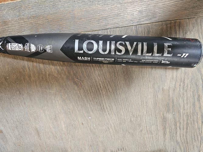 Used Louisville Slugger Meta Bat (-11) Composite 19 oz 30"