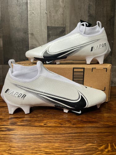 Nike Vapor Edge 360 Pro Cleats White Size 11.5 Wide Football Men’s CV6348-100