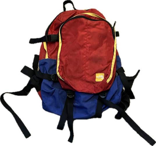 Vintage North Face Red Blue Yellow Backpack