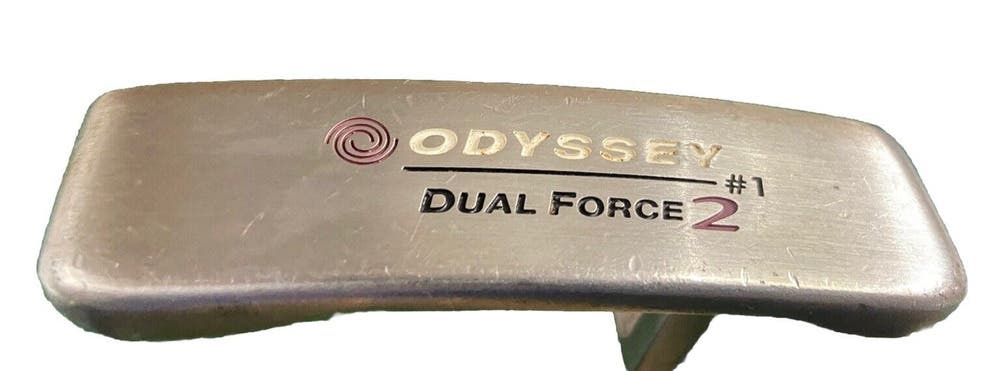 Odyssey Dual Force 2 #1 Insert Blade Putter RH Steel 34" New Mid-Size Grip Sweet