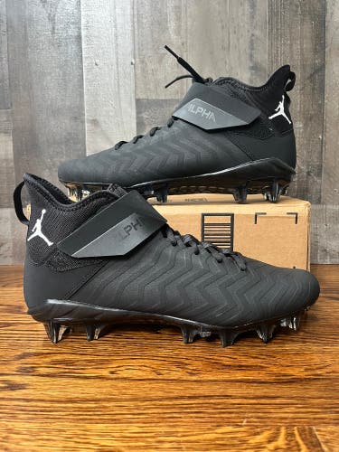 Nike Air Jordan Alpha Menace Pro 2 Mens Size 13 Football Cleats Black CV1676-003