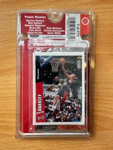 1996 UD Collectors Choice Houston Rockets 9 Card Team Set bonus Pack Sealed