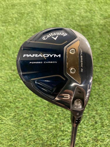 Used Men's Callaway Paradym Fairway Wood Right Handed Regular Flex 3 Wood