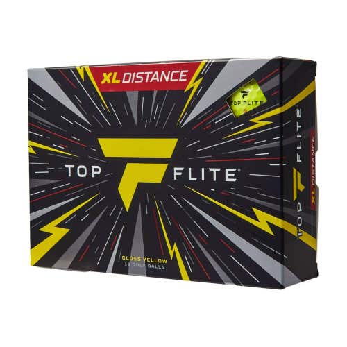 Top Flite XL Distance Golf Balls - High Speed Core for Distance! - Yellow