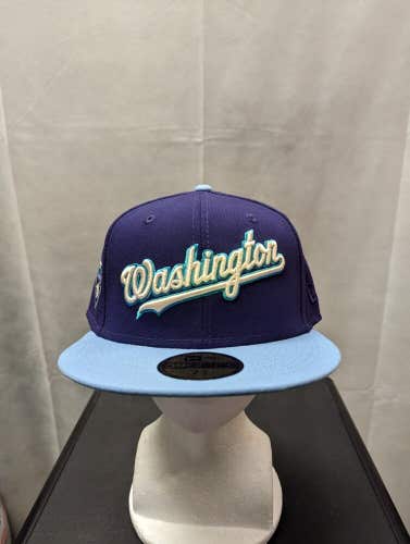 NWS Washington Nationals Purple Sky New Era 59fifty 7 5/8 MLB