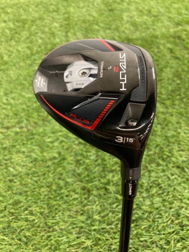 Used Men's TaylorMade Stealth 2 Plus Fairway Wood Right Handed Stiff Flex 3 Wood