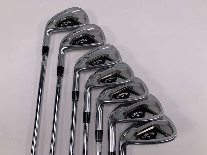 Callaway Apex DCB 21 Iron Set 4-PW+GW Elevate MPH 95g Stiff No 6 iron LH