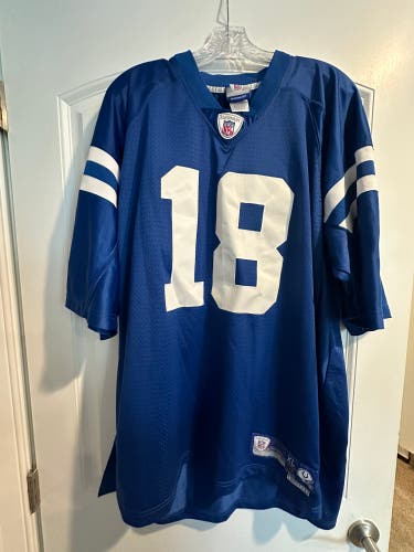 Stitched Peyton Manning Colts Jersey #18