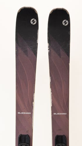 Used 2019 Blizzard Black Pearl 82 SP Skis With Bindings, Size: 159 (241054)