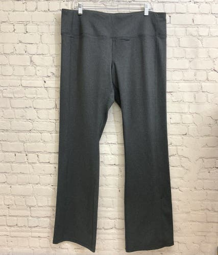 JoFit Adult Womens UB003 Packable Large Heathered Charcoal Athletic Pants NWT