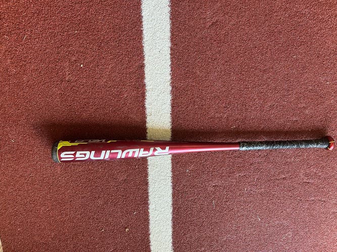 Used 2014 Rawlings BBCOR Certified Alloy 30.5 oz 33.5" Velo Bat