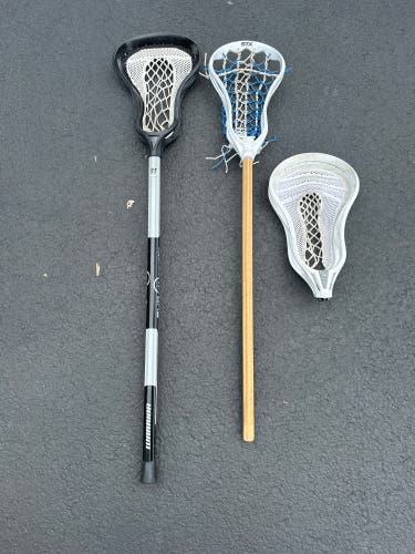 Lacrosse Head and Fiddle Sticks